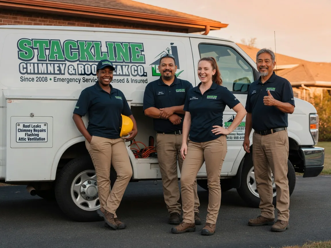 Chimney flashing repair company in Temperanceville, VA